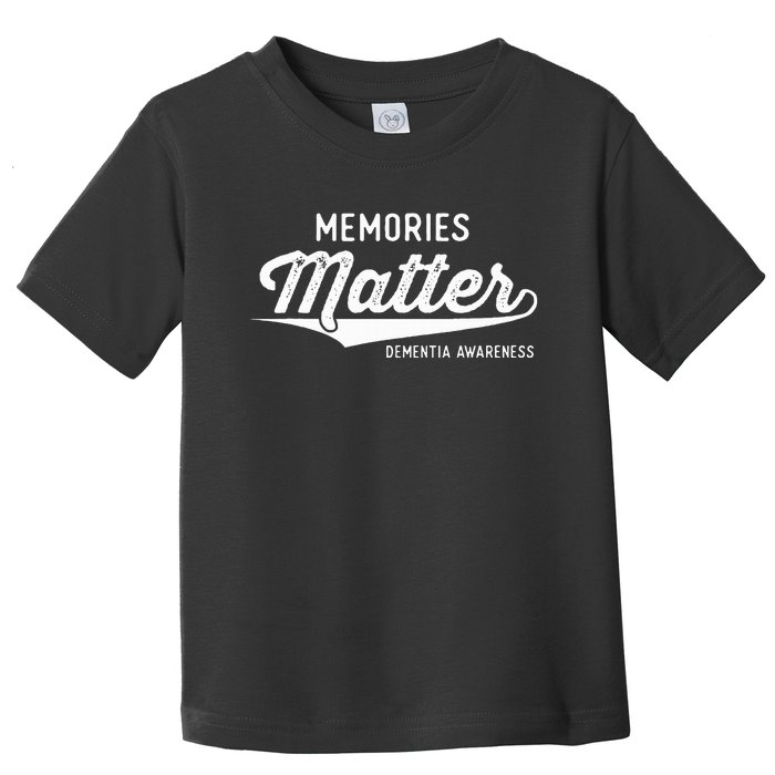 Wear Purple Dementia Awareness Gifts Memories Matter Toddler T-Shirt