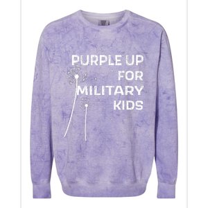 Wear Purple Dandelion Wishes Colorblast Crewneck Sweatshirt