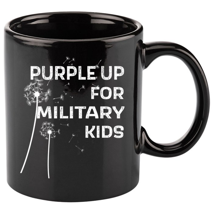 Wear Purple Dandelion Wishes 11oz C Handle Ceramic Mug