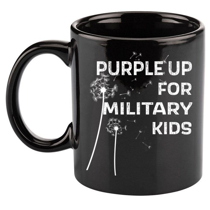 Wear Purple Dandelion Wishes 11oz C Handle Ceramic Mug