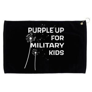 Wear Purple Dandelion Wishes Grommeted Golf Towel