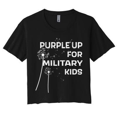 Wear Purple Dandelion Wishes Crop Top