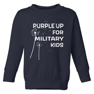 Wear Purple Dandelion Wishes Toddler Sweatshirt