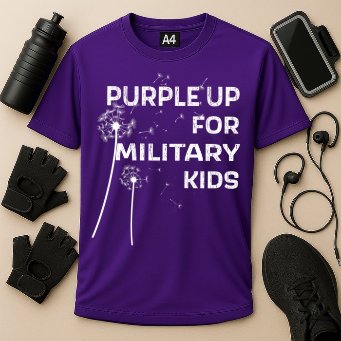 Wear Purple Dandelion Wishes Cooling Performance Crew T-Shirt