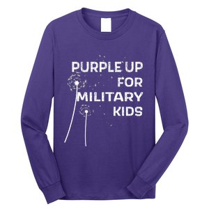 Wear Purple Dandelion Wishes Long Sleeve Shirt