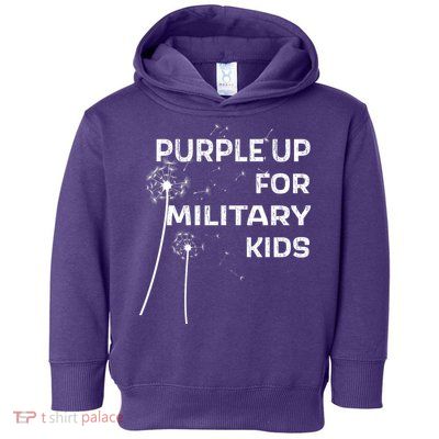 Wear Purple Dandelion Wishes Toddler Hoodie