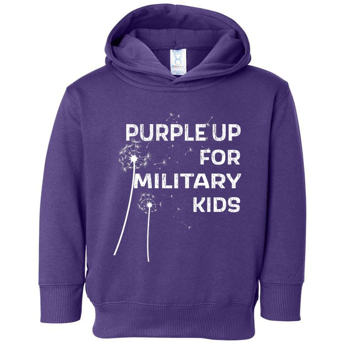 Wear Purple Dandelion Wishes Toddler Hoodie