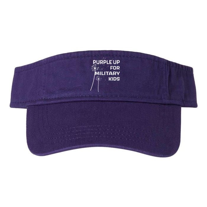 Wear Purple Dandelion Wishes Valucap Bio-Washed Visor