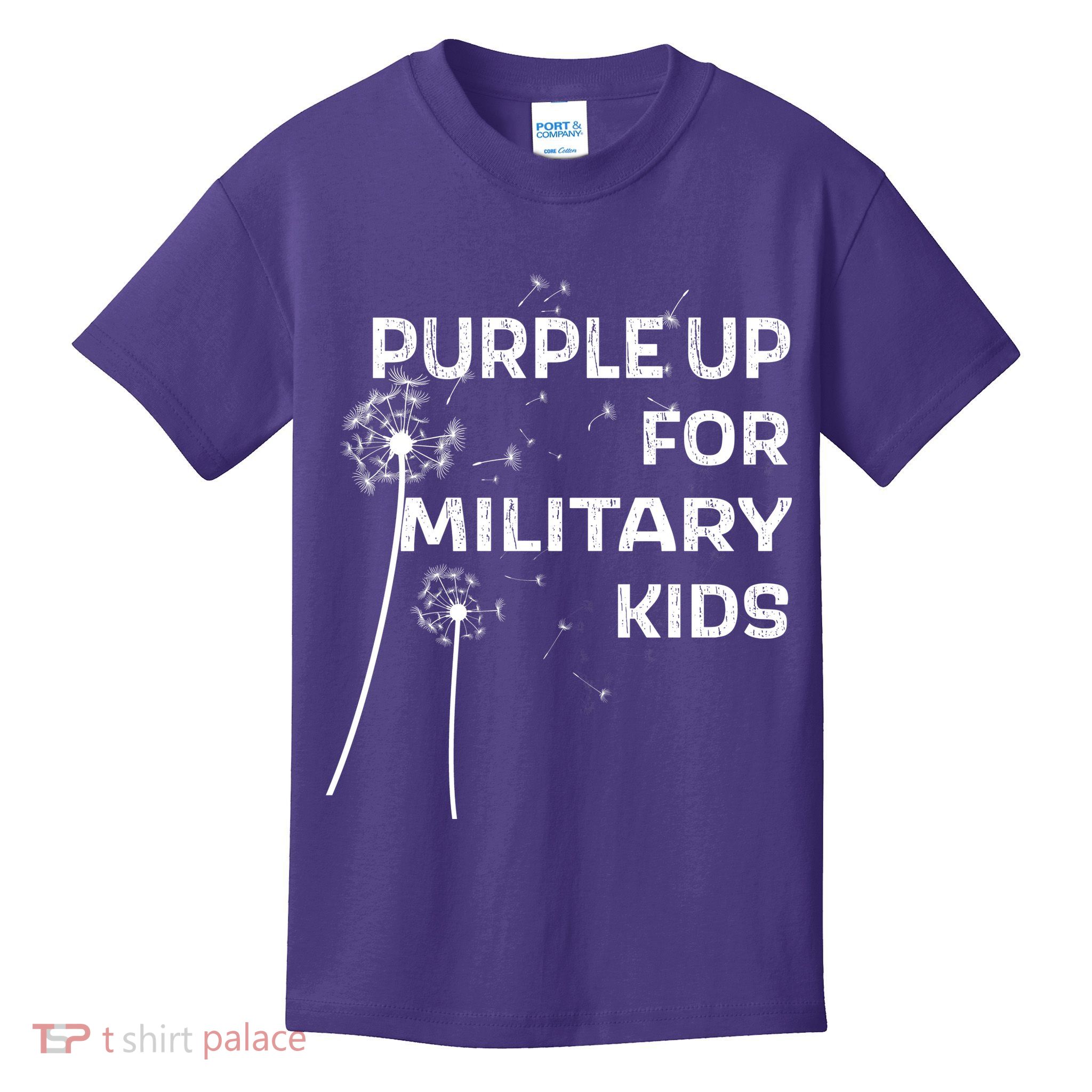 Wear Purple Dandelion Wishes Kids T-Shirt