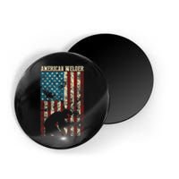 Welding Patriotic Distressed USA American Flag Gift Welder Magnet