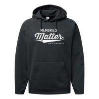 Wear Purple Dementia Awareness Gifts Memories Matter Performance Fleece Hoodie