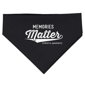 Wear Purple Dementia Awareness Gifts Memories Matter USA-Made Doggie Bandana