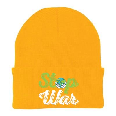 World Peace Day Motif Knit Cap Winter Beanie