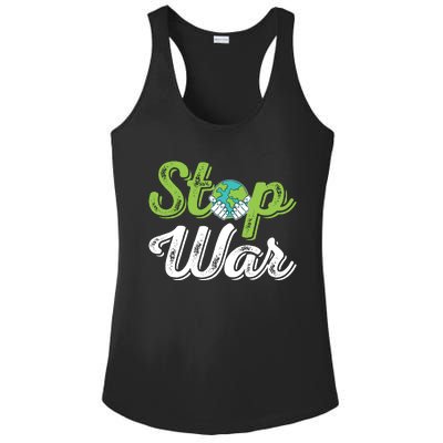 World Peace Day Motif Ladies PosiCharge Competitor Racerback Tank