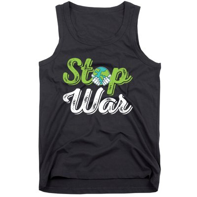 World Peace Day Motif Tank Top