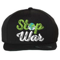 World Peace Day Motif Wool Snapback Cap