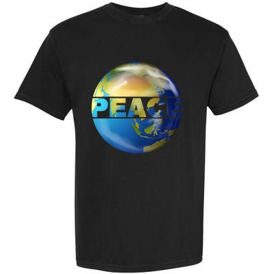 World Peace Earth Day Conscious Humanity Love & Kindness Garment-Dyed Heavyweight T-Shirt