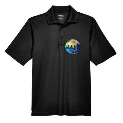 World Peace Earth Day Conscious Humanity Love & Kindness Men's Origin Performance Pique Polo