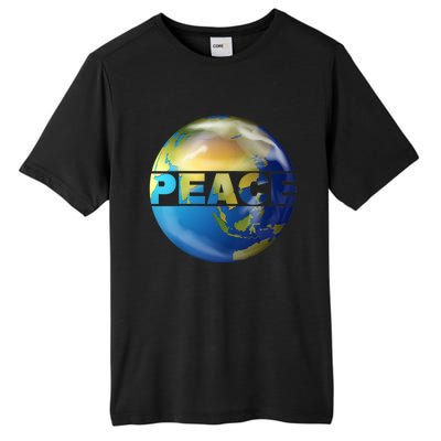 World Peace Earth Day Conscious Humanity Love & Kindness Tall Fusion ChromaSoft Performance T-Shirt