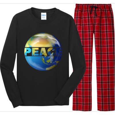 World Peace Earth Day Conscious Humanity Love & Kindness Long Sleeve Pajama Set