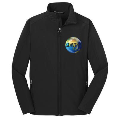 World Peace Earth Day Conscious Humanity Love & Kindness Core Soft Shell Jacket