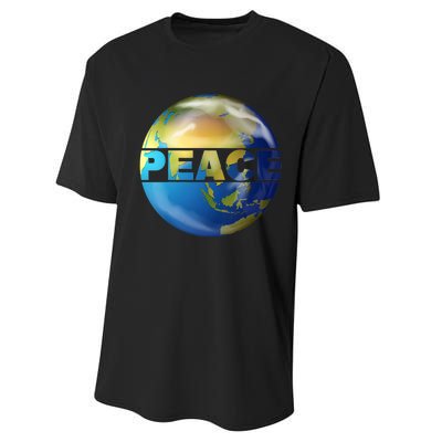 World Peace Earth Day Conscious Humanity Love & Kindness Performance Sprint T-Shirt