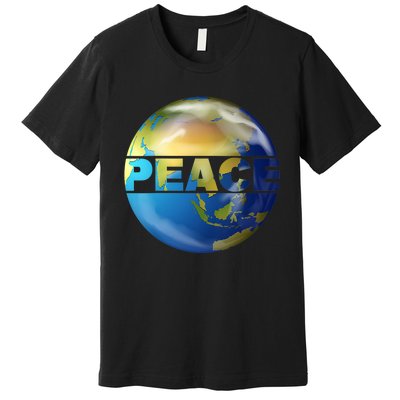 World Peace Earth Day Conscious Humanity Love & Kindness Premium T-Shirt