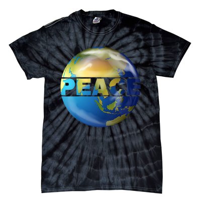 World Peace Earth Day Conscious Humanity Love & Kindness Tie-Dye T-Shirt