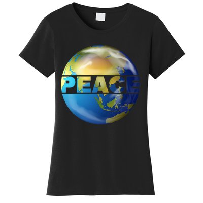 World Peace Earth Day Conscious Humanity Love & Kindness Women's T-Shirt