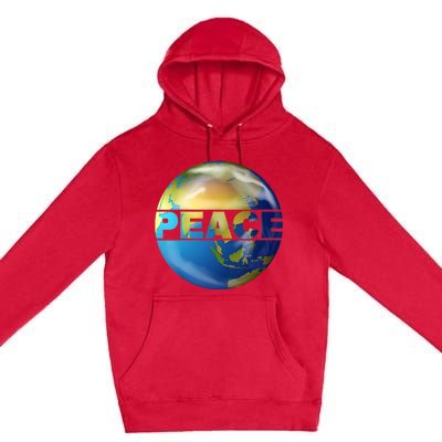 World Peace Earth Day Conscious Humanity Love & Kindness Premium Pullover Hoodie