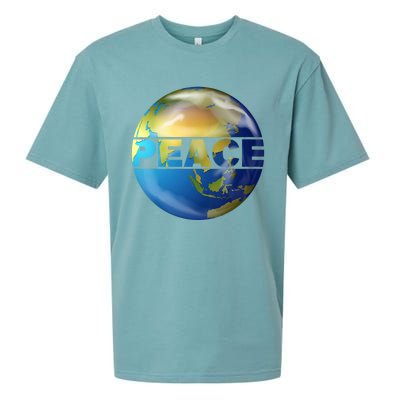 World Peace Earth Day Conscious Humanity Love & Kindness Sueded Cloud Jersey T-Shirt