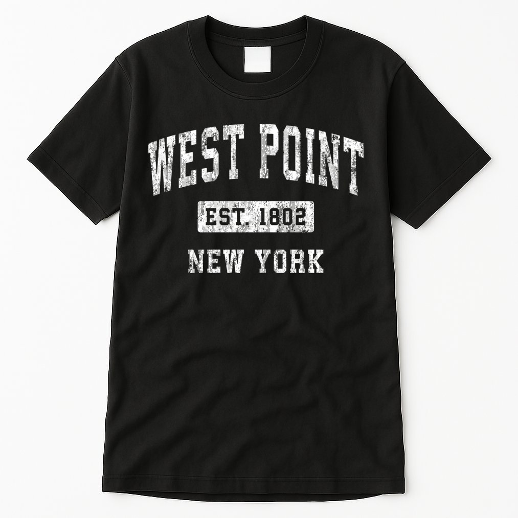 West Point Est 1802 New York Ny Vintage Established Sports Design Tall T-Shirt