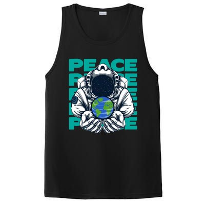 World Peace Earth Planet Astronaut Design Gift PosiCharge Competitor Tank