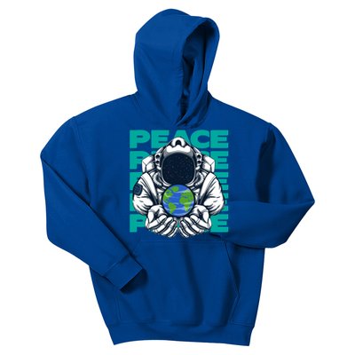 World Peace Earth Planet Astronaut Design Gift Kids Hoodie