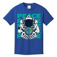 World Peace Earth Planet Astronaut Design Gift Kids T-Shirt