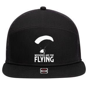 Weekends PPC Flying Powered Parachute 7 Panel Mesh Trucker Snapback Hat