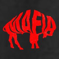 WNY Pride Faded Red Buffalo 7 Panel Mesh Trucker Snapback Hat