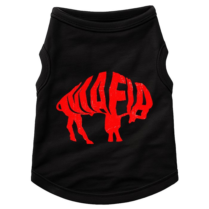 WNY Pride Faded Red Buffalo Doggie Tank