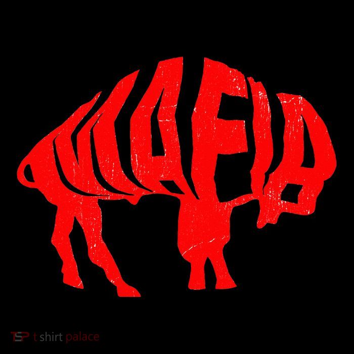 WNY Pride Faded Red Buffalo Button