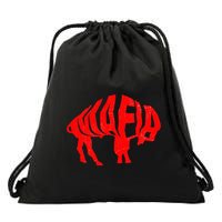 WNY Pride Faded Red Buffalo Drawstring Bag