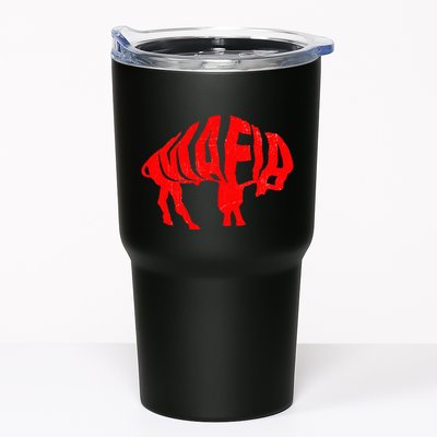 WNY Pride Faded Red Buffalo Tumbler