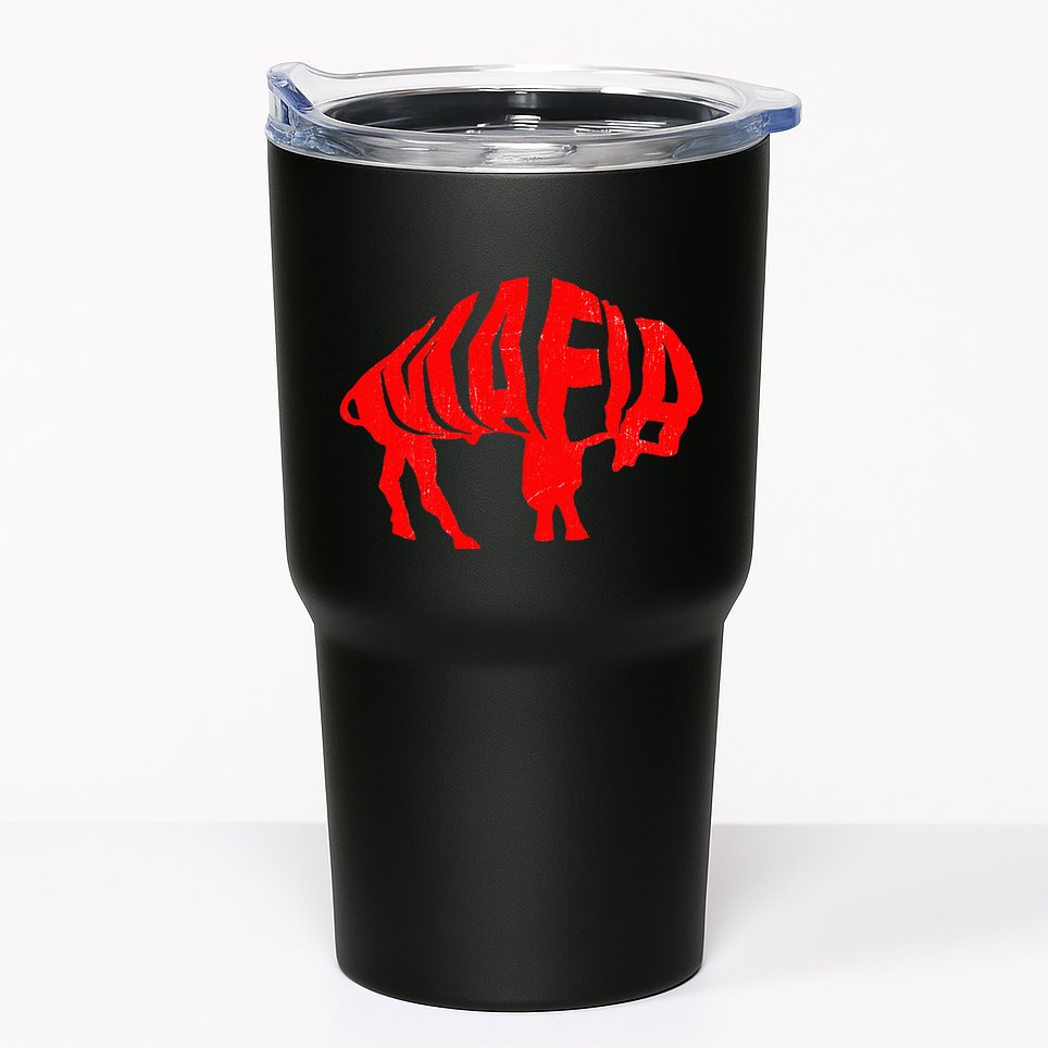 WNY Pride Faded Red Buffalo Tumbler