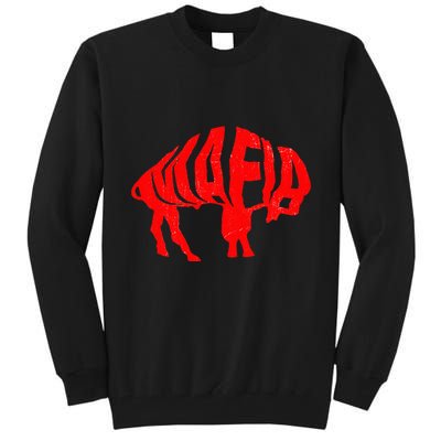 WNY Pride Faded Red Buffalo Tall Sweatshirt
