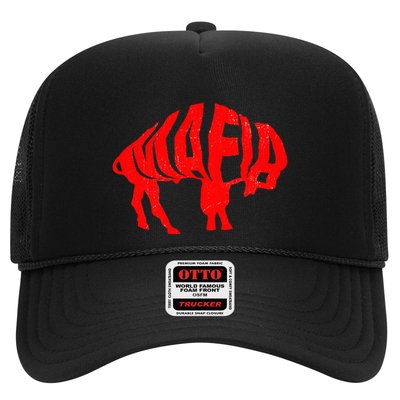 WNY Pride Faded Red Buffalo Trucker Hat
