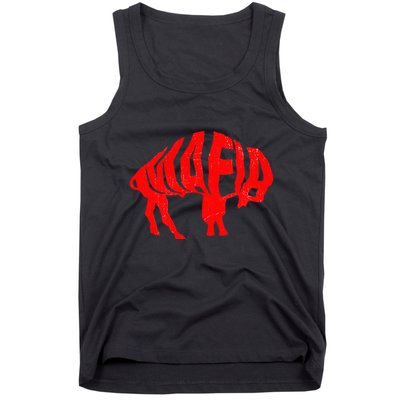 WNY Pride Faded Red Buffalo Tank Top