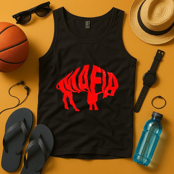 WNY Pride Faded Red Buffalo Tank Top