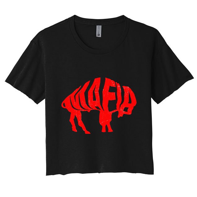 WNY Pride Faded Red Buffalo Crop Top