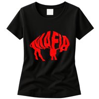 WNY Pride Faded Red Buffalo Womens T-Shirt