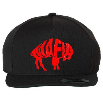 WNY Pride Faded Red Buffalo Wool Snapback Cap