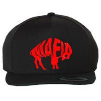WNY Pride Faded Red Buffalo Wool Snapback Cap